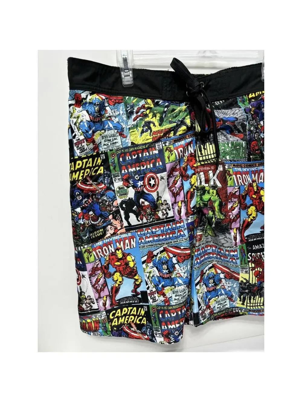 Men's Swim Shorts Trunks Marvel Superheroes Iron Man Captain America Spiderman..